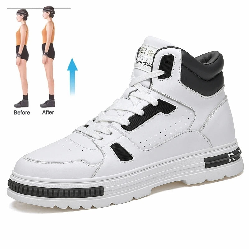 Darío - Zapatillas Altas Bicolor con Alza Oculta +8 cm