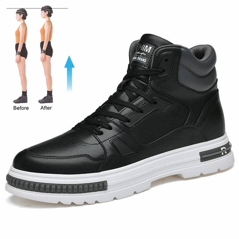 Darío - Zapatillas Altas Bicolor con Alza Oculta +8 cm