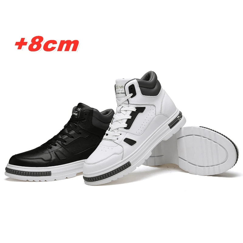 Darío - Zapatillas Altas Bicolor con Alza Oculta +8 cm