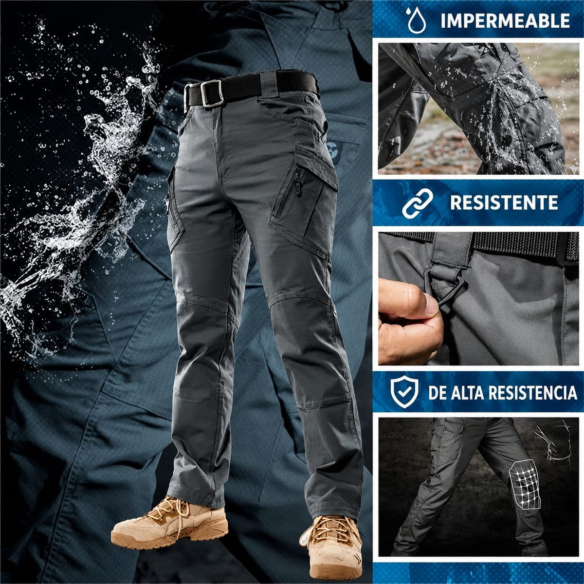 Leandro - Pantalones Cargo para Hombre