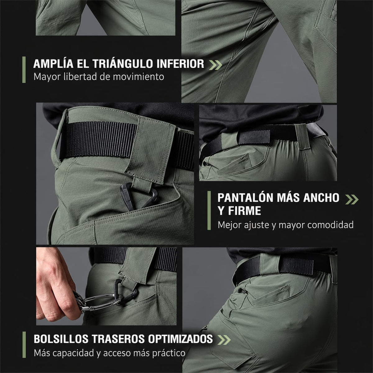 Leandro - Pantalones Cargo para Hombre