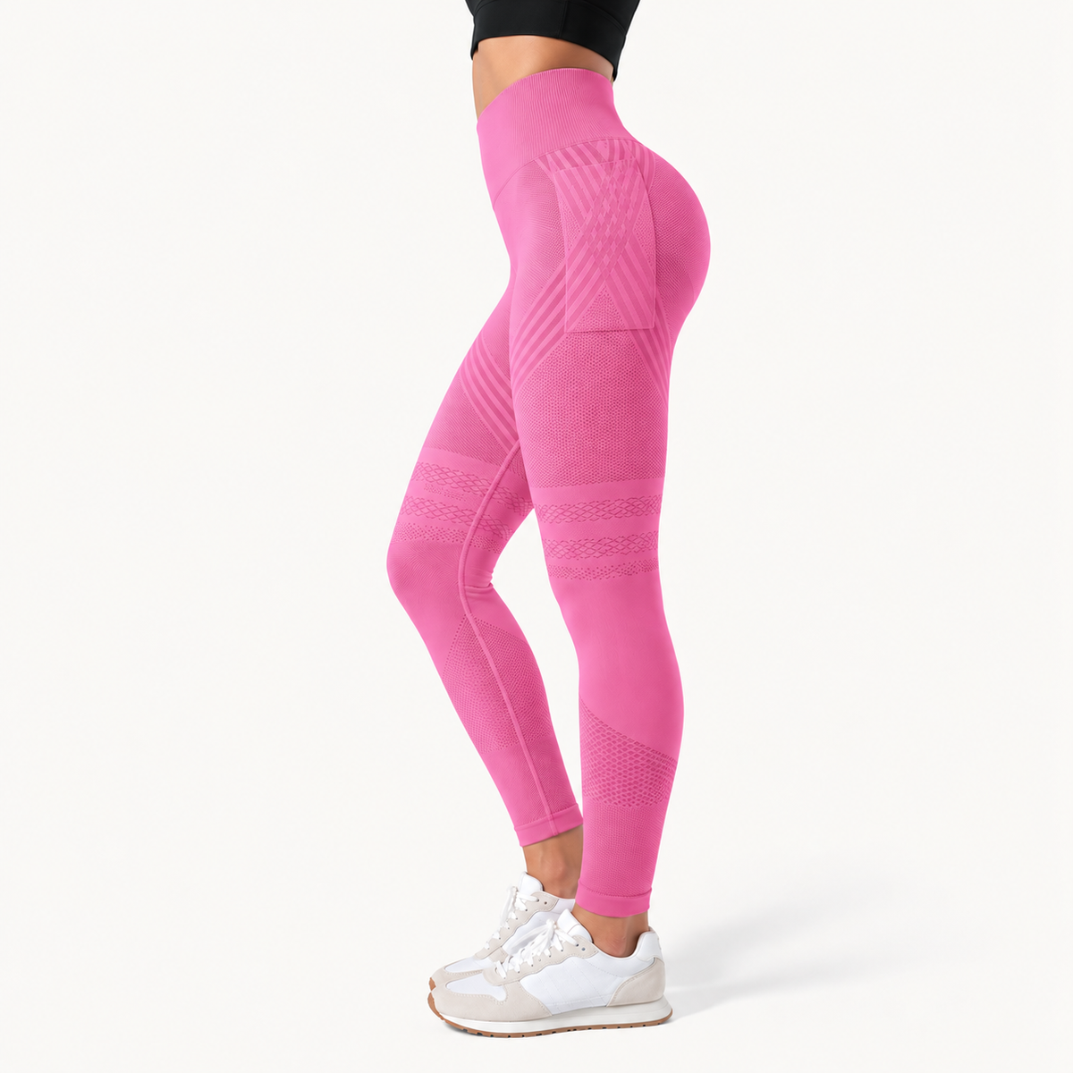 Leggings largos de cintura alta con bolsillo