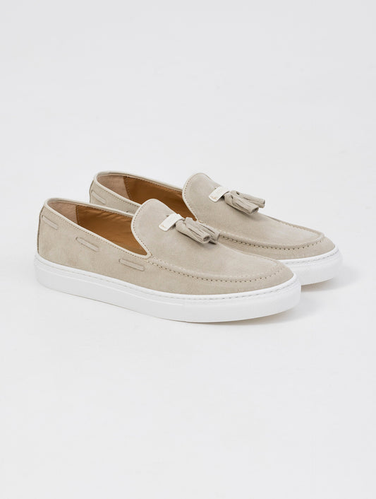 Eduardo - Slip-On de Cuero Crust en Arena