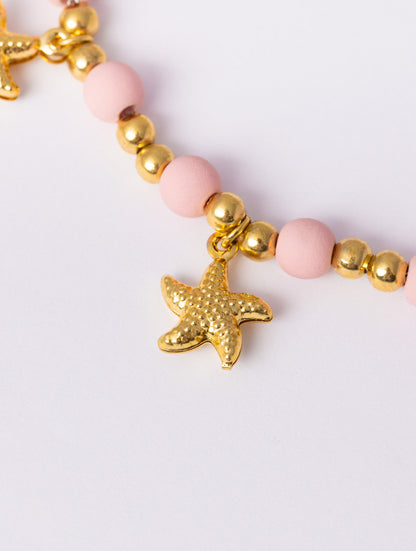 TOBILLERA ESTRELLA DE MAR EN ROSA