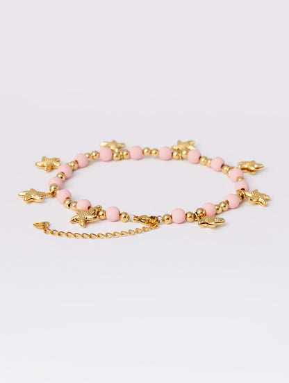 TOBILLERA ESTRELLA DE MAR EN ROSA