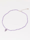 Collar Cruz en Violeta