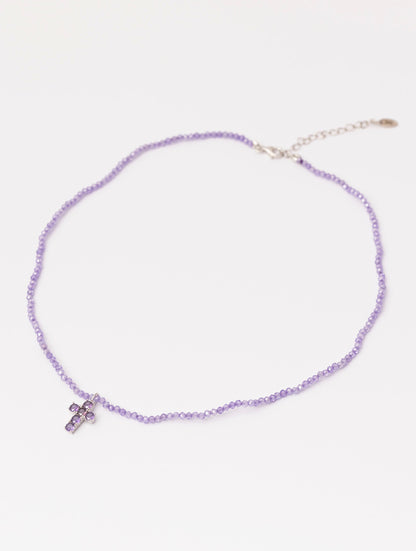 COLLAR CRUZ NORAH EN VIOLETA