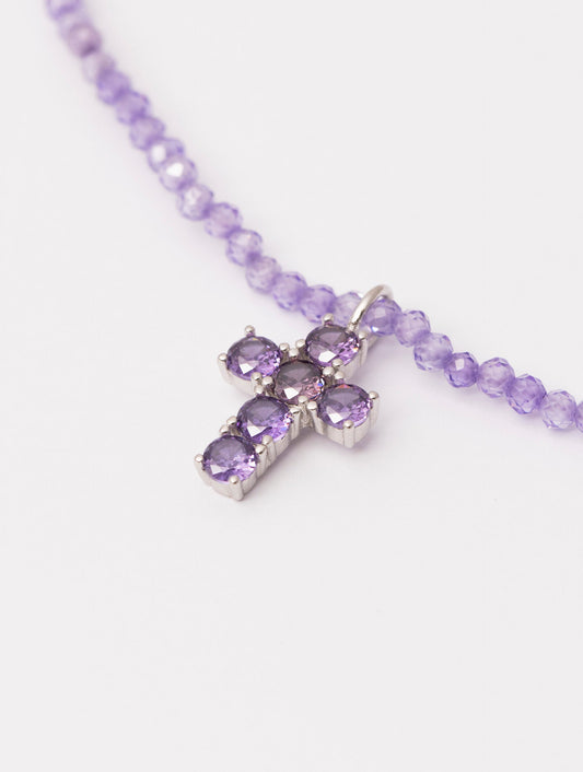 COLLAR CRUZ NORAH EN VIOLETA