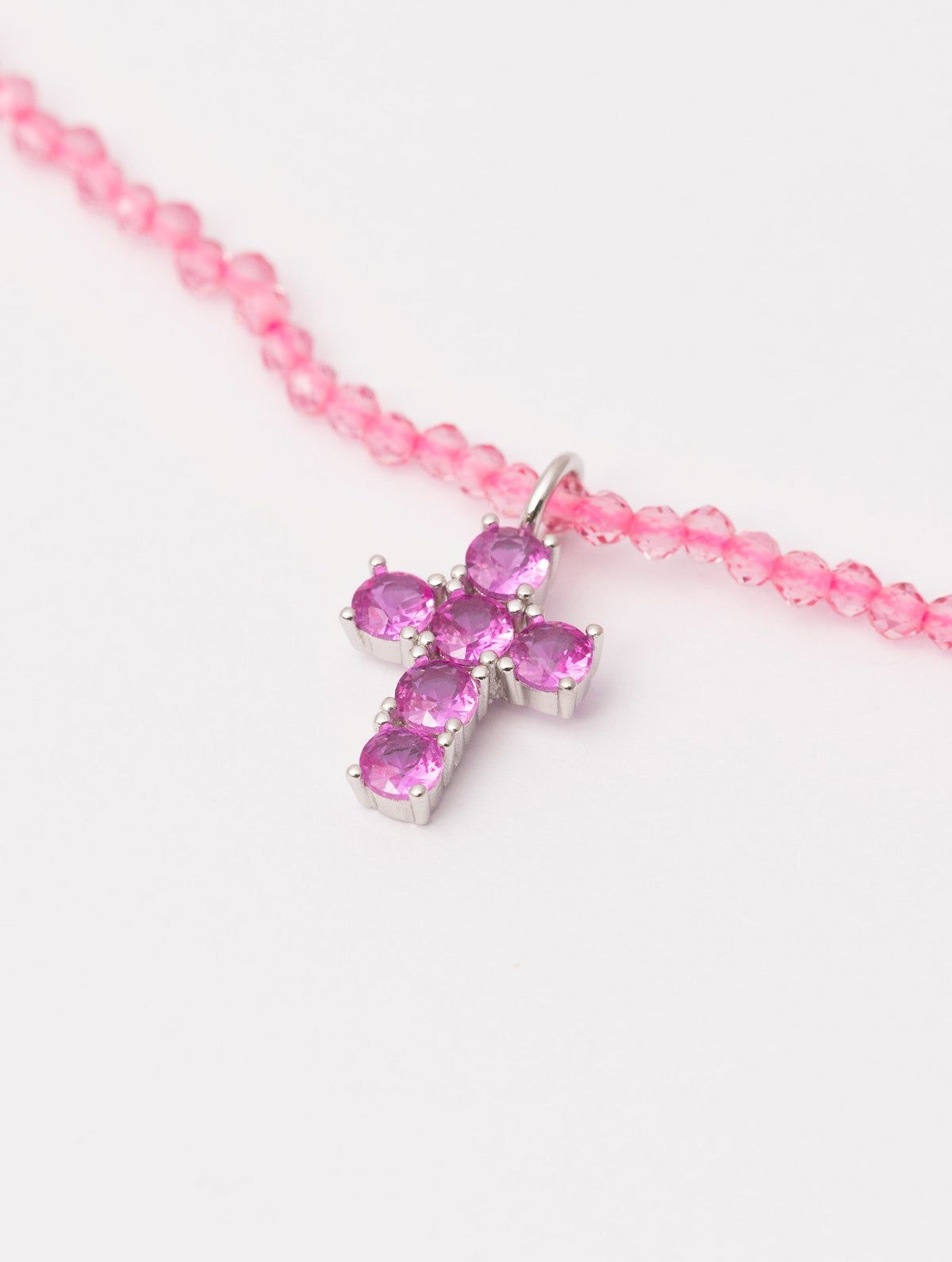 COLLAR CRUZ NORAH EN ROSA
