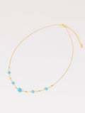 Collar en Oro con Piedras Turquesa