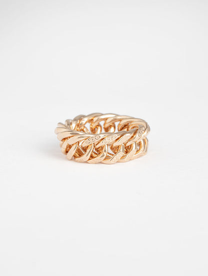 ANILLO EN ORO ROSA