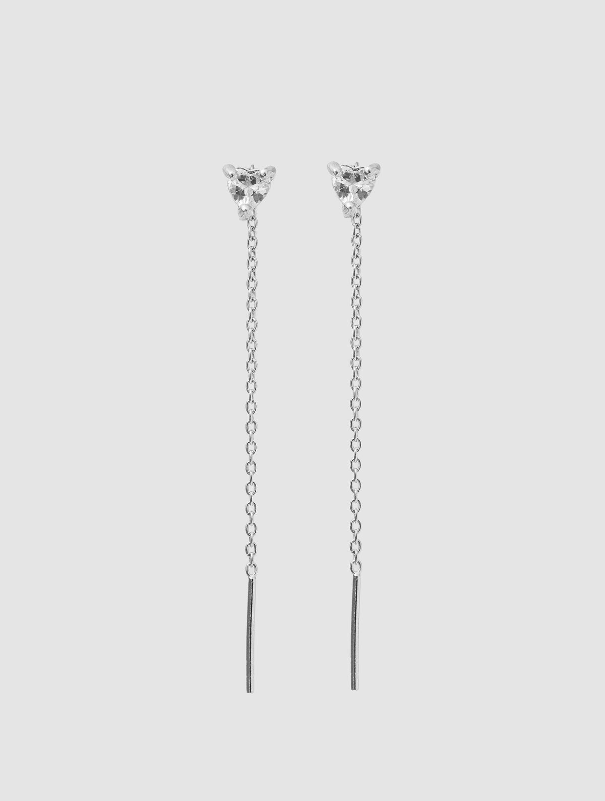PENDIENTES CORAZÓN THEA EN PLATA