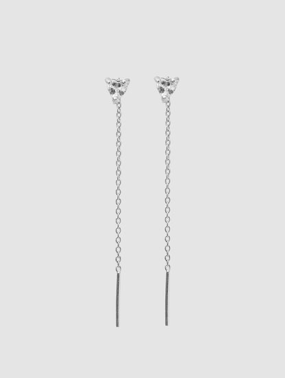 PENDIENTES CORAZÓN THEA EN PLATA
