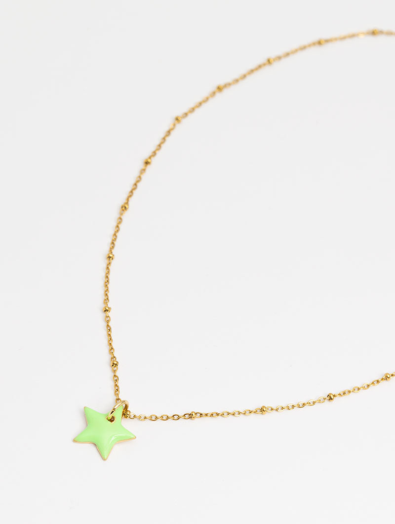 COLLAR LIME STAR EN ORO