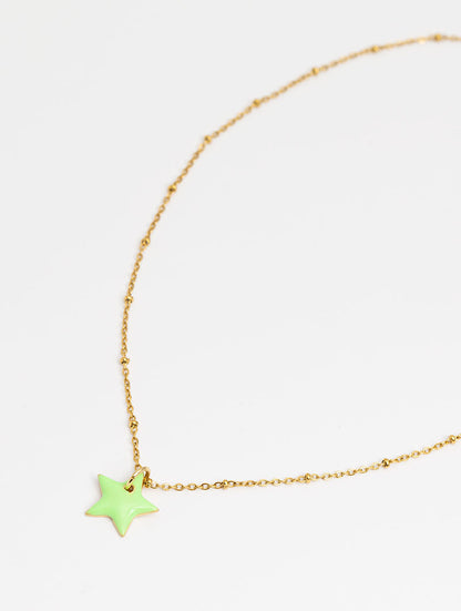 COLLAR LIME STAR EN ORO