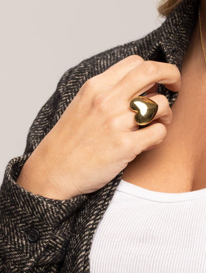 ANILLO CORAZÓN EVELYN EN ORO