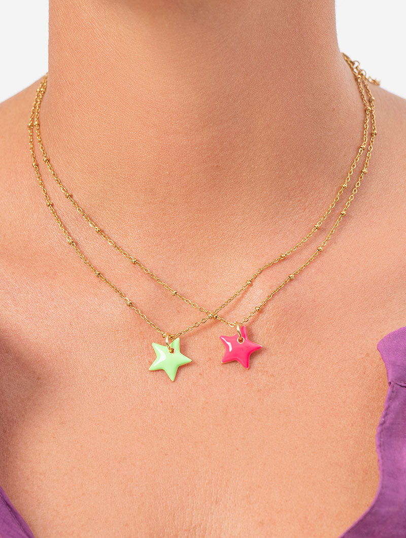 COLLAR LIME STAR EN ORO