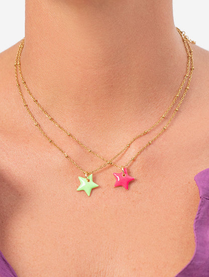 COLLAR LIME STAR EN ORO