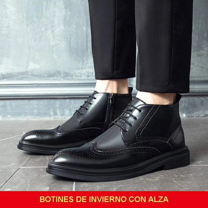 Lorenzo - Botines Brogue de Cordones con Alza +6 cm