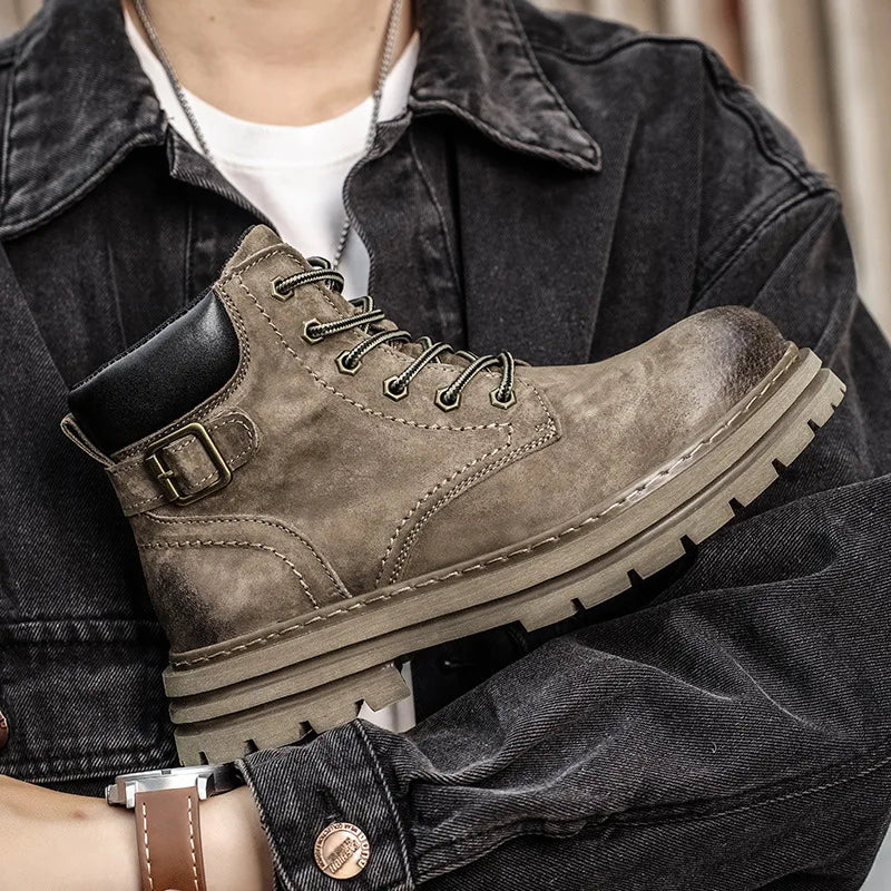Andrés - Botas de Cordones Estilo Worker