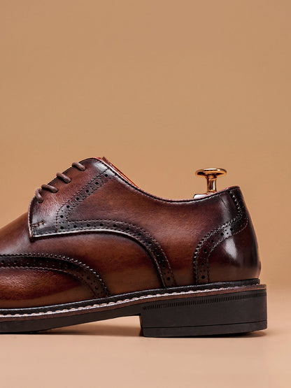 Óscar - Zapatos Brogue Wingtip de Piel