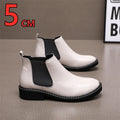 Luis - Botines Chelsea Beige con Alza Oculta +5 cm