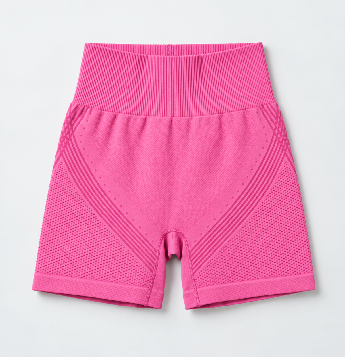 Shorts deportivos de cintura alta con textura