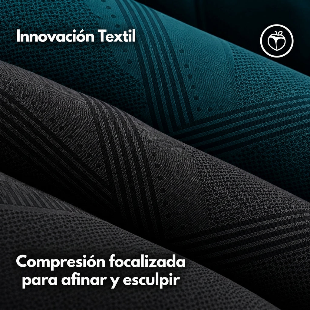 Leggings largos de cintura alta con textura