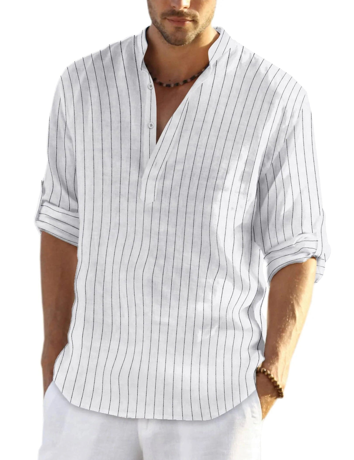 David - Camisa Henley de Playa