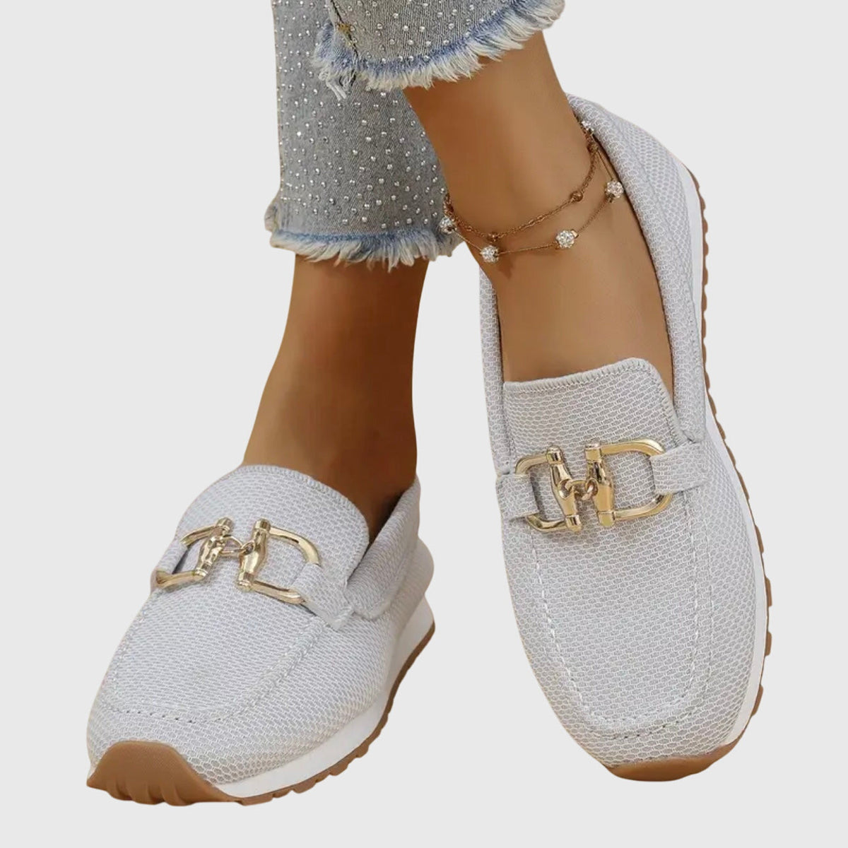 Celeste - Zapatillas Mocasín Ortopédicas