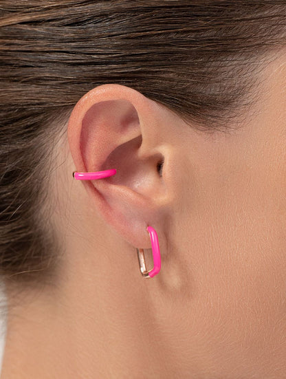 PENDIENTES JUDE EN FUCSIA ÚNICA