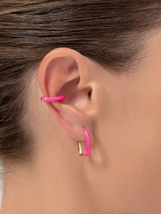 PENDIENTES JUDE EN FUCSIA ÚNICA