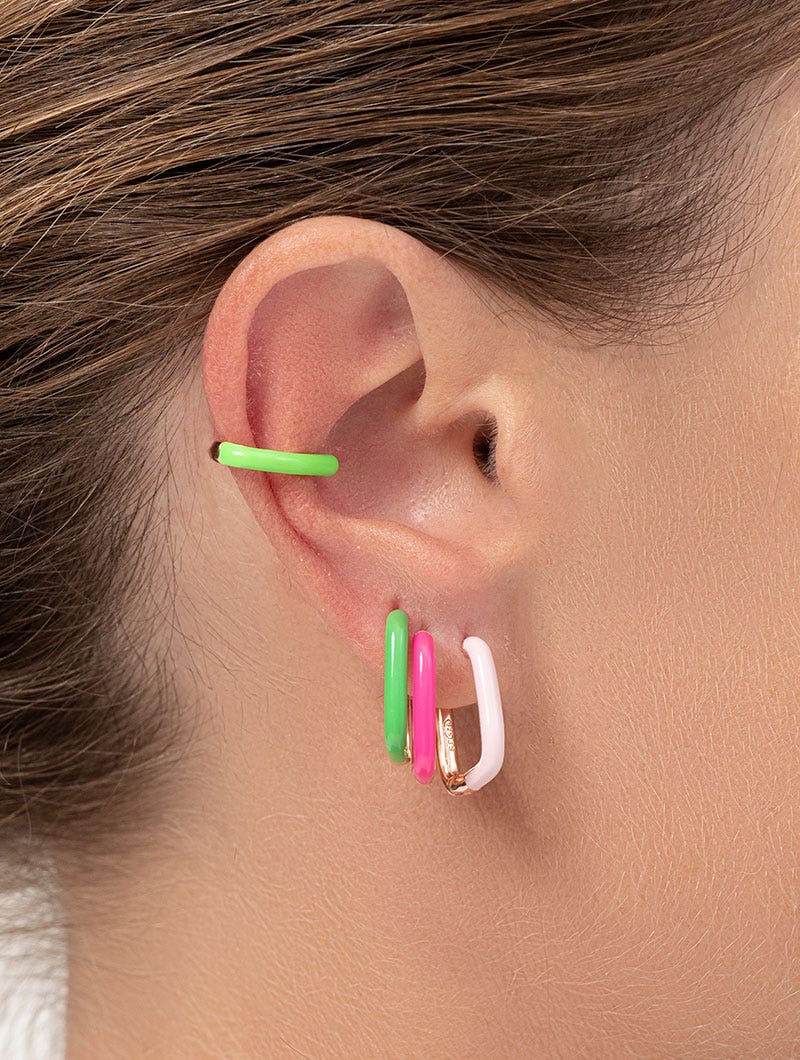 PENDIENTES JUDE EN VERDE ÚNICA