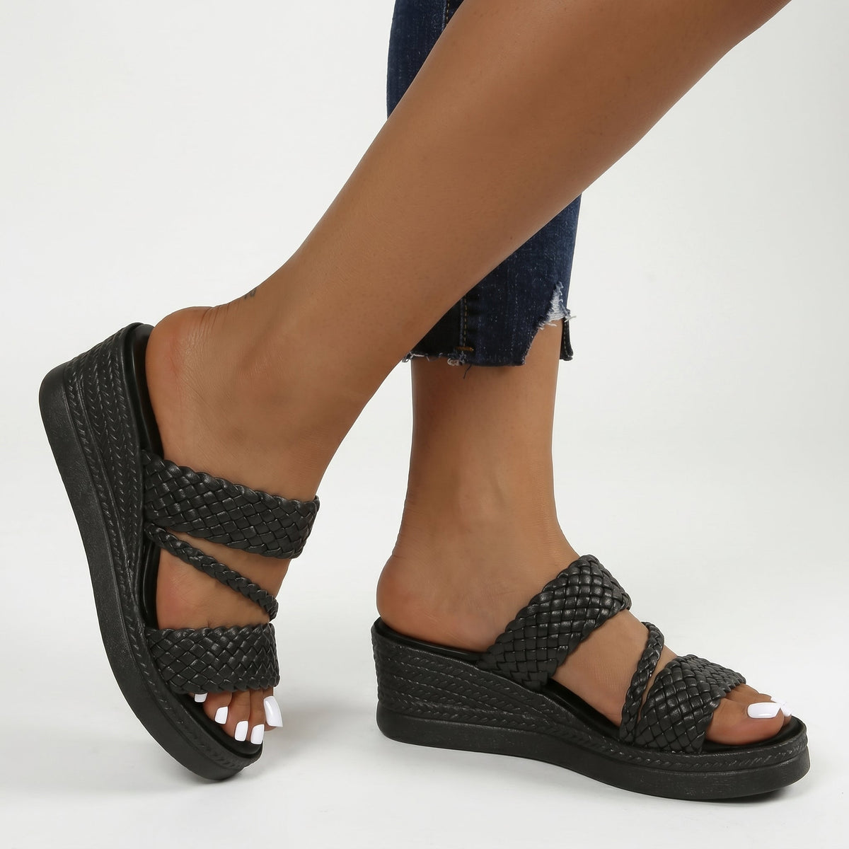 Diana - Sandalias Tiras Trenzadas