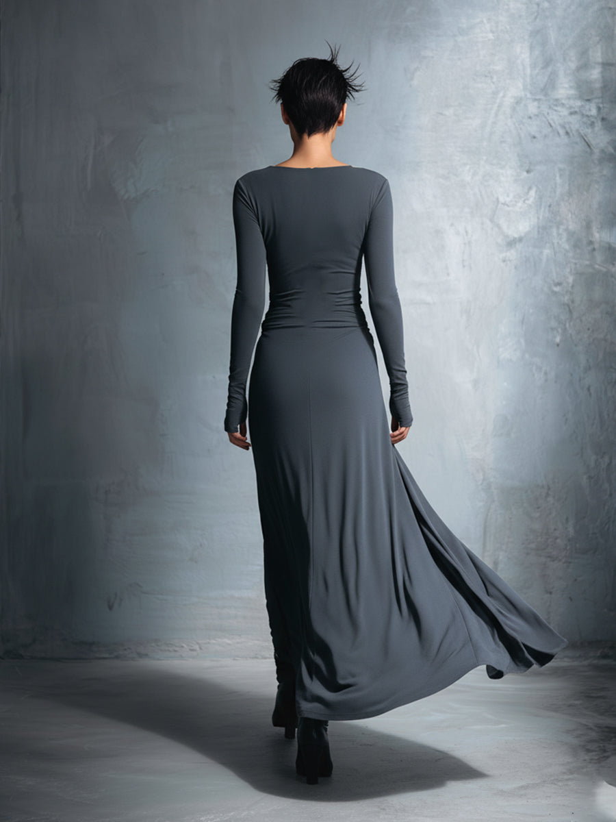 Lilian - Vestido Maxi Cruzado con Nudo