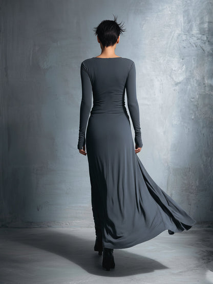 Lilian - Vestido Maxi Cruzado con Nudo