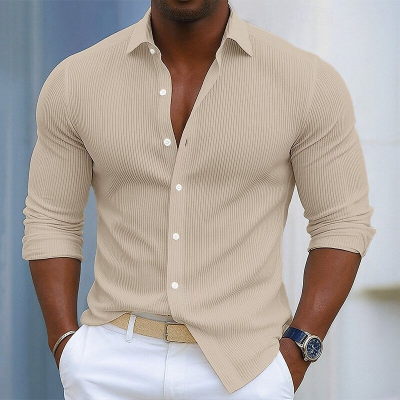 Martín - Camisa de Mezcla de Algodón Rizer