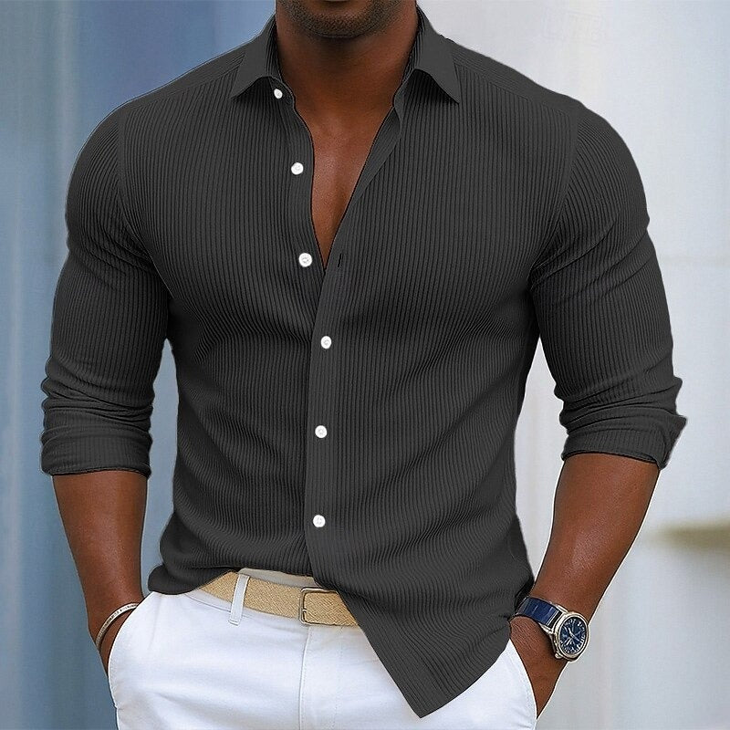 Martín - Camisa de Mezcla de Algodón Rizer