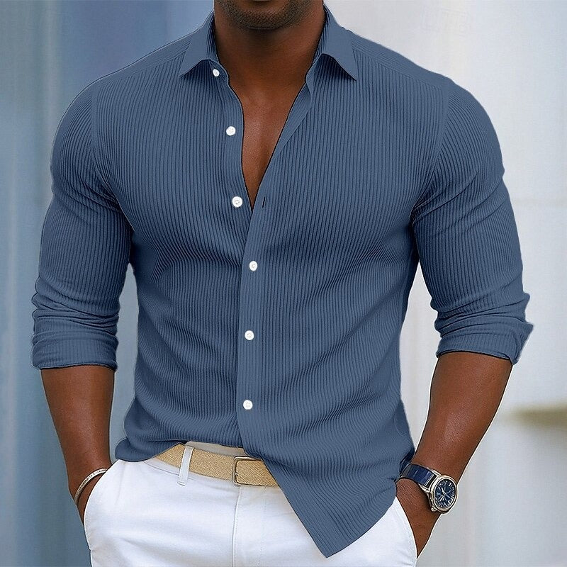 Martín - Camisa de Mezcla de Algodón Rizer