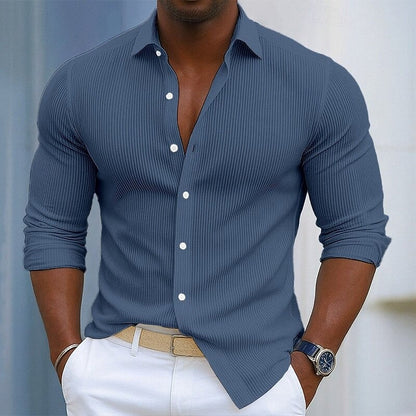 Martín - Camisa de Mezcla de Algodón Rizer