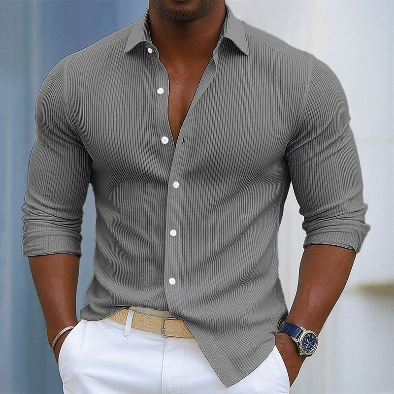 Martín - Camisa de Mezcla de Algodón Rizer