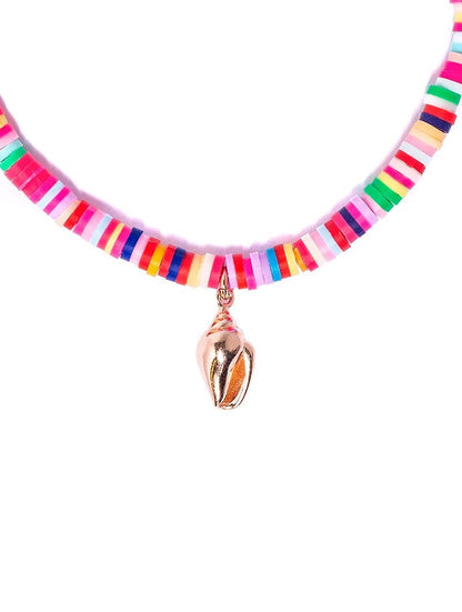 PULSERA SUMMER MULTICOLOR CON CHARM DE CONCHA