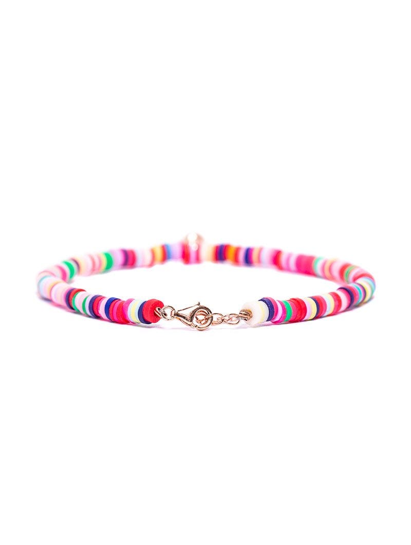PULSERA SUMMER MULTICOLOR CON CHARM DE CONCHA