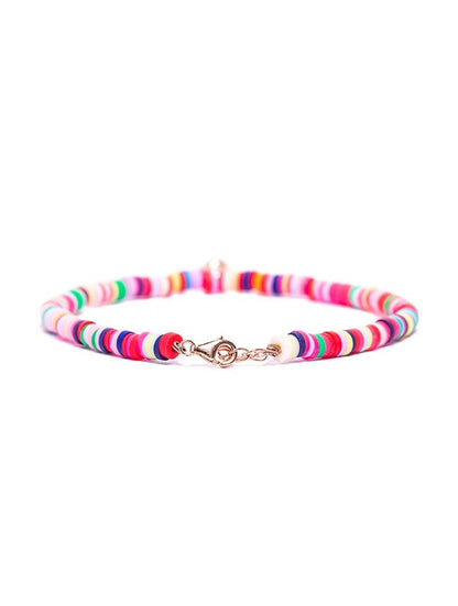 PULSERA SUMMER MULTICOLOR CON CHARM DE CONCHA