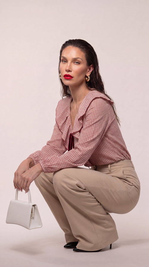 Rosario - Blusa de Cuadros Vichy