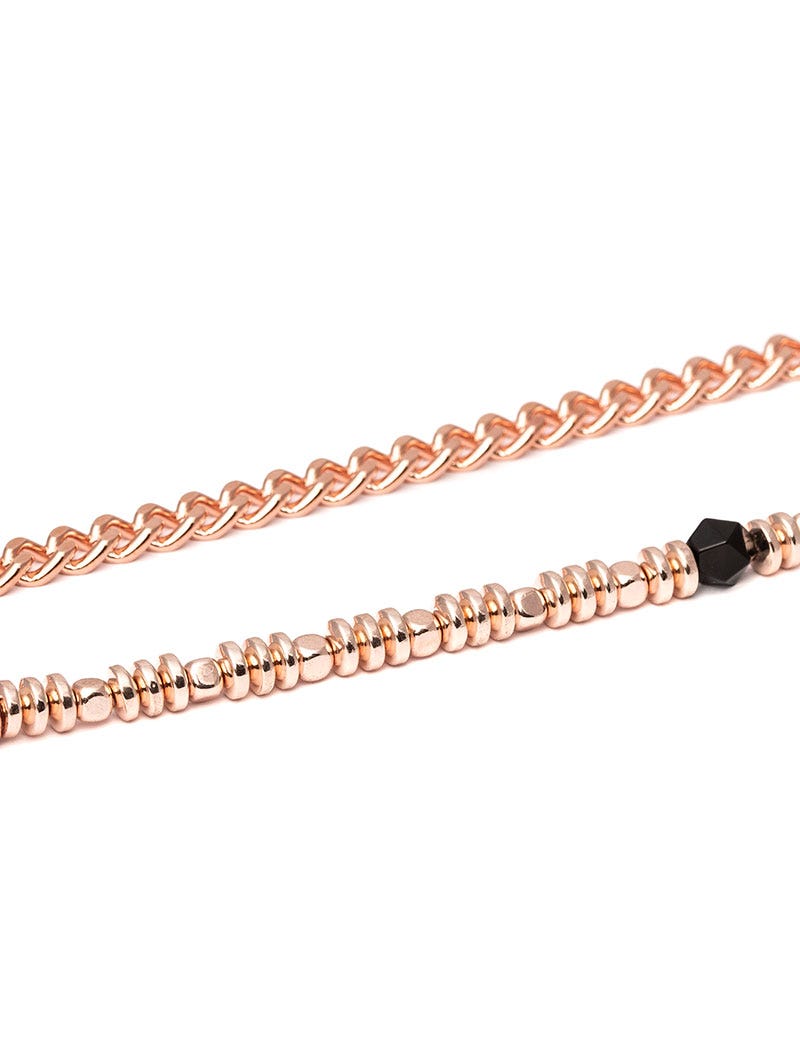 CADENA MEG EN COLOR ORO ROSA