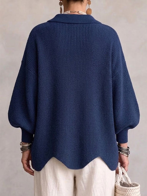Aitana | Cárdigan oversize con botones metálicos grandes