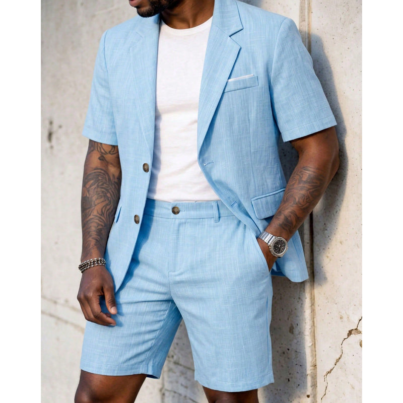 Ignacio - Conjunto de Lujo Blazer y Shorts de Dos Piezas